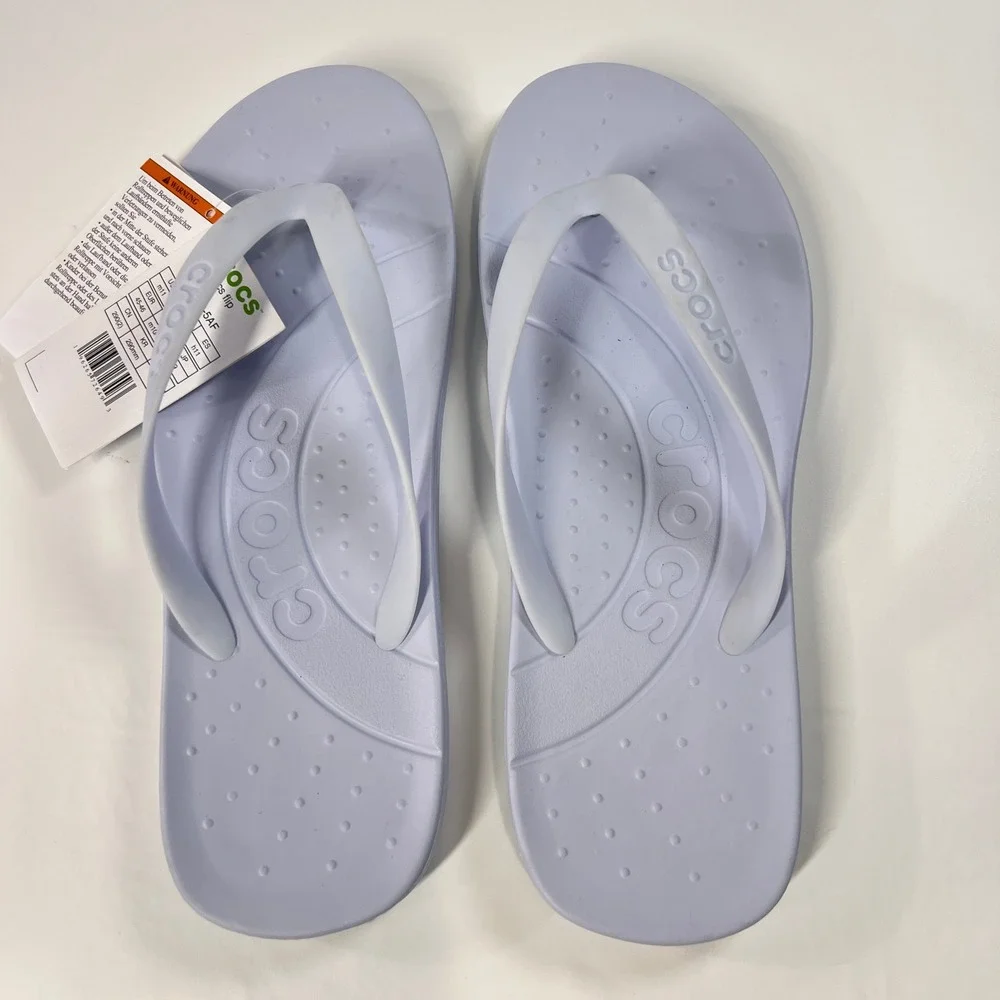 Crocs Flip Flops Men's 11 Lavender Purple Comfort Lightweight Sandals‎ NWT